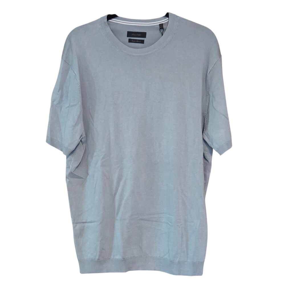 Porter & Ash Short Sleeve Fine Gauge Knit Sweater Viscose Blend Size XL NWT